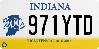 IN license plate 971YTD