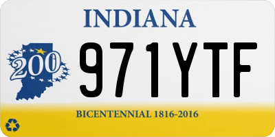 IN license plate 971YTF