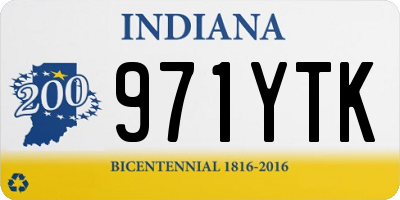 IN license plate 971YTK