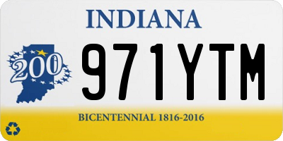 IN license plate 971YTM