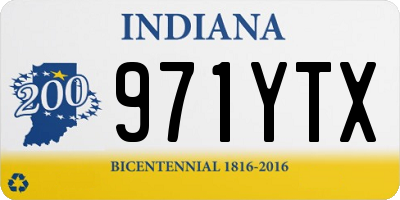 IN license plate 971YTX