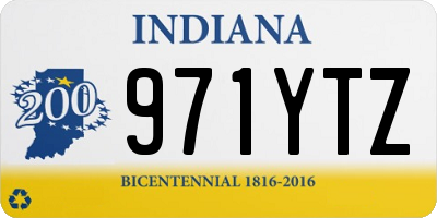 IN license plate 971YTZ