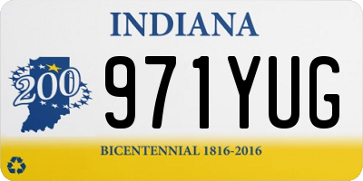 IN license plate 971YUG
