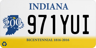 IN license plate 971YUI