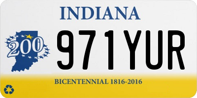 IN license plate 971YUR