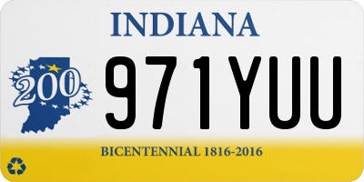 IN license plate 971YUU