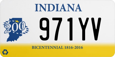 IN license plate 971YV
