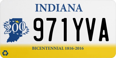 IN license plate 971YVA