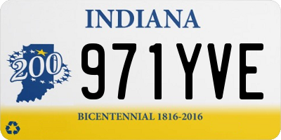 IN license plate 971YVE