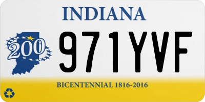 IN license plate 971YVF
