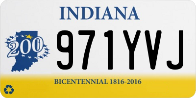 IN license plate 971YVJ