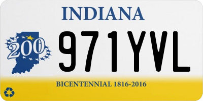 IN license plate 971YVL