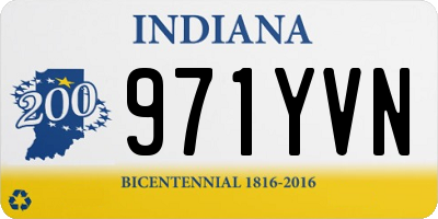 IN license plate 971YVN