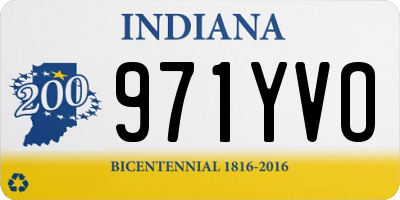 IN license plate 971YVO