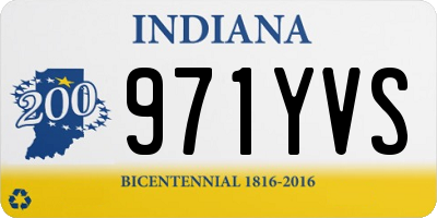 IN license plate 971YVS