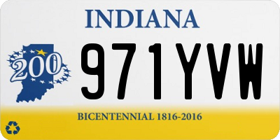IN license plate 971YVW