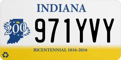 IN license plate 971YVY