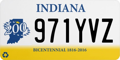 IN license plate 971YVZ