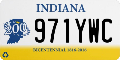 IN license plate 971YWC