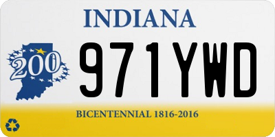IN license plate 971YWD
