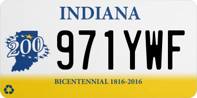 IN license plate 971YWF