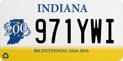 IN license plate 971YWI