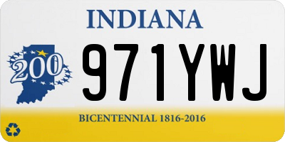 IN license plate 971YWJ
