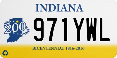 IN license plate 971YWL