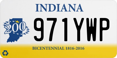 IN license plate 971YWP