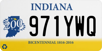 IN license plate 971YWQ