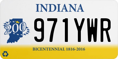 IN license plate 971YWR