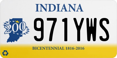 IN license plate 971YWS
