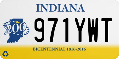 IN license plate 971YWT