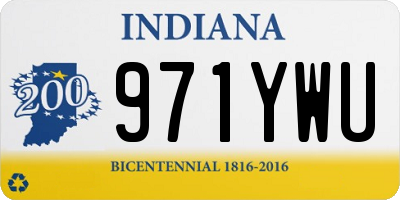 IN license plate 971YWU