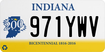 IN license plate 971YWV