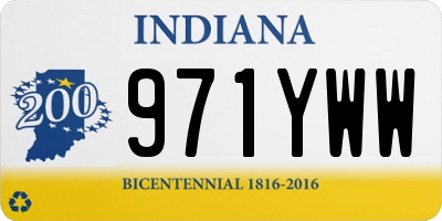 IN license plate 971YWW