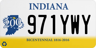 IN license plate 971YWY