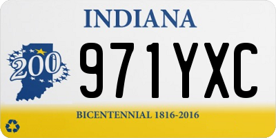 IN license plate 971YXC