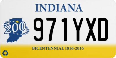 IN license plate 971YXD