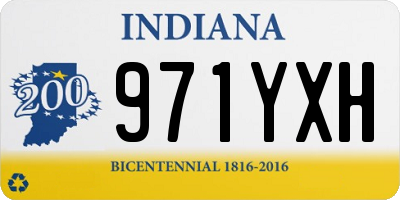 IN license plate 971YXH