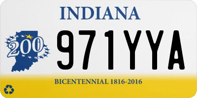IN license plate 971YYA