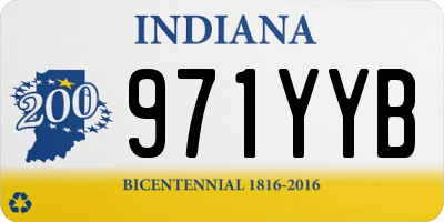 IN license plate 971YYB