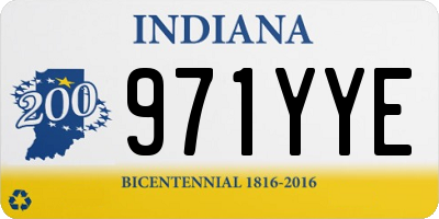 IN license plate 971YYE