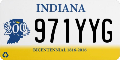 IN license plate 971YYG