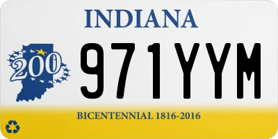 IN license plate 971YYM