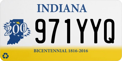 IN license plate 971YYQ