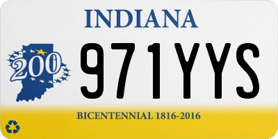 IN license plate 971YYS
