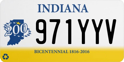 IN license plate 971YYV