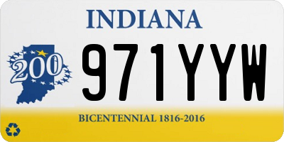 IN license plate 971YYW