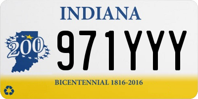 IN license plate 971YYY